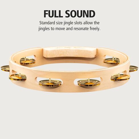 Meinl Percussion AE-MTA2BO Artisan Edition Maple Tambourine with Bronze Jingles, 2 Rows in Saudi Arabia