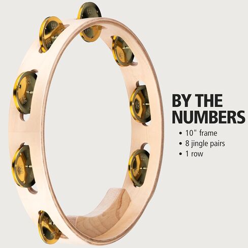 Meinl Percussion AE-MTA2BO Artisan Edition Maple Tambourine with Bronze Jingles, 2 Rows in Saudi Arabia