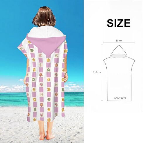 Quick Dry Surf Poncho Changing Towel Robe Hoodie for Adults Men Women,Microfiber Swimming Beach Surfing Diving Home Hot Springs Bathing Parka in Saudi Arabia
