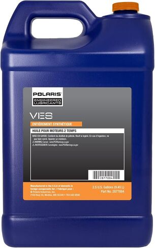 Polaris VES II Gold Full Synthetic 2-Stroke Engine Oil 1 Gallon Jug 2877883 OEM Snowmobiles in Saudi Arabia