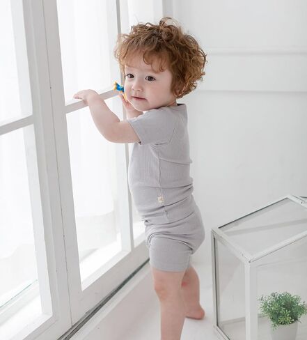 AVAUMA Toddler Short Pajamas Set Baby Boys Girls Kids Snug fit Ribbed Sleepwear pjs for Daily Life Style in Saudi Arabia