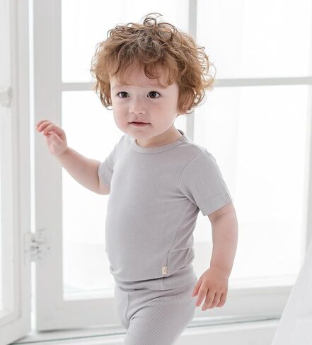 AVAUMA Toddler Short Pajamas Set Baby Boys Girls Kids Snug fit Ribbed Sleepwear pjs for Daily Life Style in Saudi Arabia