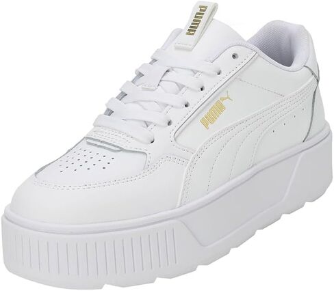 PUMA Women's Karmen Rebelle Lace Up Platform Sneaker Blk/Gold 8.5 Medium US in Saudi Arabia