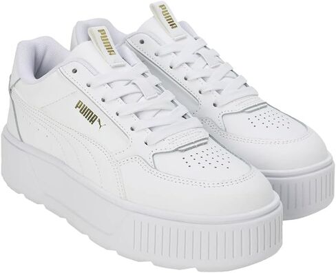 PUMA Women's Karmen Rebelle Lace Up Platform Sneaker Blk/Gold 8.5 Medium US in Saudi Arabia