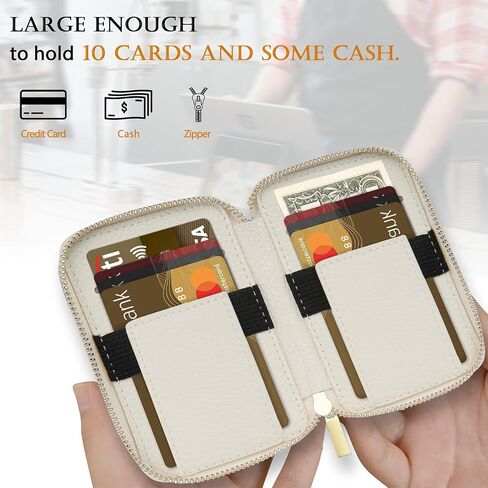 محفظة LOHASIC مغناطيسية، متوافقة مع MagSafe، حجب RFID آمن، حامل قابل للتمدد حتى 10 بطاقات، جيب بسحاب من جلد البولي يوريثان، عصا Mag على الهاتف، لسلسلة iPhone 15/14/13/12 - أسود in Kuwait