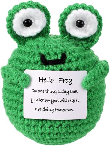 Funny Positive Koala, 3.54in Creative Cute Knitted Potato Doll with Inspirational Card Emotional Support Leisurely Koala Crochet for Plush Birthday Gift Party Decoration Encouragement in Saudi Arabia