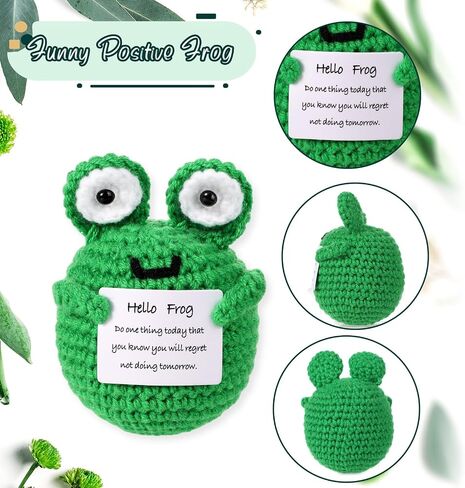 Funny Positive Koala, 3.54in Creative Cute Knitted Potato Doll with Inspirational Card Emotional Support Leisurely Koala Crochet for Plush Birthday Gift Party Decoration Encouragement in Saudi Arabia