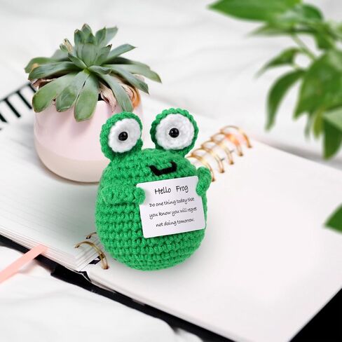 Funny Positive Koala, 3.54in Creative Cute Knitted Potato Doll with Inspirational Card Emotional Support Leisurely Koala Crochet for Plush Birthday Gift Party Decoration Encouragement in Saudi Arabia