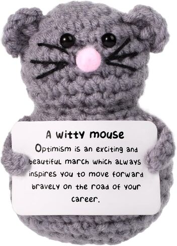 Funny Positive Koala, 3.54in Creative Cute Knitted Potato Doll with Inspirational Card Emotional Support Leisurely Koala Crochet for Plush Birthday Gift Party Decoration Encouragement in Saudi Arabia