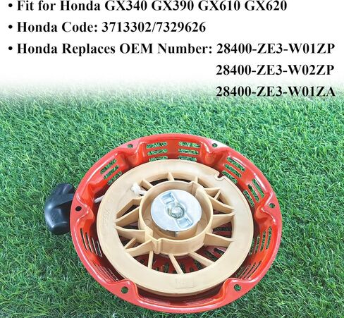 GX390 سحب بدء الجمعية لهوندا GX340 GX390 11hp 13hp محرك بادئ حركة ارتدادي سحب الحبل مع قضيب فولاذي منحني Pawls in Saudi Arabia