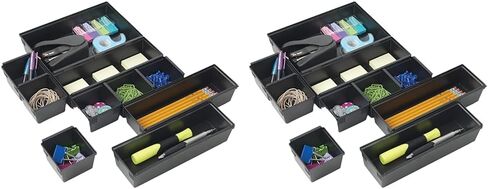 Dial Industries B689K Drawer Organizer Tray Set, Black in Saudi Arabia