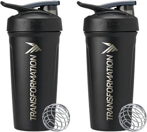 Transformation Performance Shaker BlenderBottle® | Double Insulated, Leak Proof & BPA Free | Perfect for Protein Shakes/Powder Mix | 24 Oz with Steel Whisk Ball (1) in Saudi Arabia