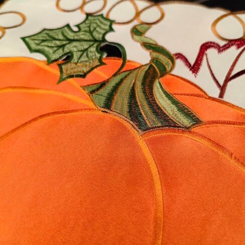 AMZALI Fall Table Runner Cutwork Embroidered Maple Leaves Dresser Scarf Harvest Table Topper for Thanksgiving's Day Home Holiday Party Decoration Runner 14"x 36" in Saudi Arabia