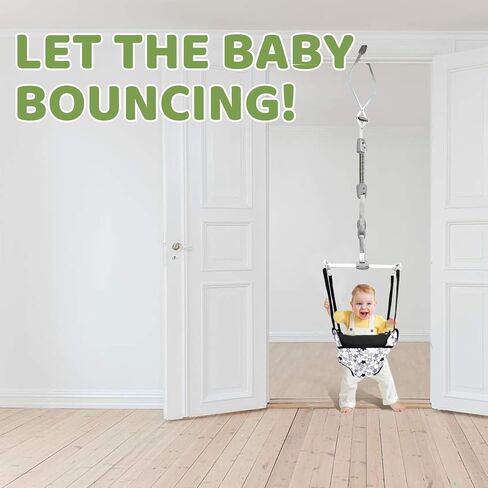 سترة باب للأطفال مع حزام ومقعد قابلين للتعديل، هدية مثالية للرضع، باللون الأسود in Kuwait