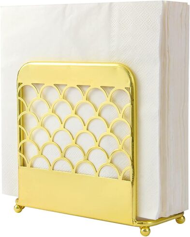 Napkin Holder for Table,MetalIron Modern Napkin Holder for Kitchen Dining Cocktail Napkin Holders for Paper Napkins Mail Bills Suitable for All Dining Room Decors Black in Saudi Arabia