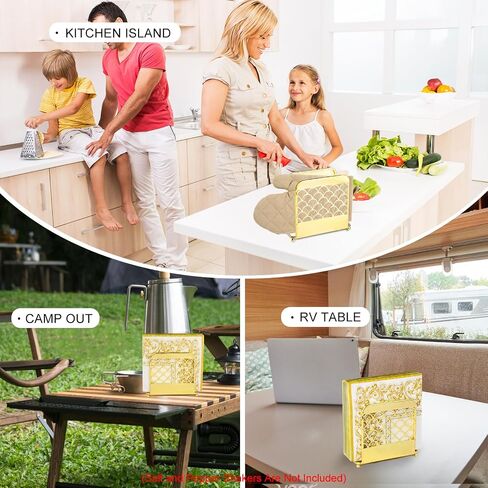 Napkin Holder for Table,MetalIron Modern Napkin Holder for Kitchen Dining Cocktail Napkin Holders for Paper Napkins Mail Bills Suitable for All Dining Room Decors Black in Saudi Arabia