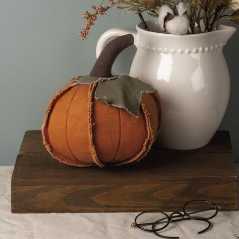 Primitives by Kathy Fabric Pumpkin Decoration, Medium, Green in Saudi Arabia