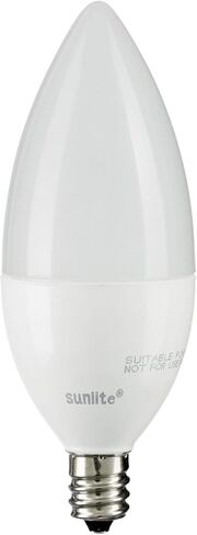Sunlite 41639 LED B11 Clear Torpedo Tip Chandelier Light Bulb, 4.5 Watts (40W Equivalent) 300 Lumens, Candelabra E12 Base, Dimmable Energy Star and ETL Certified, 5000K Daylight, 6 Count in Kuwait