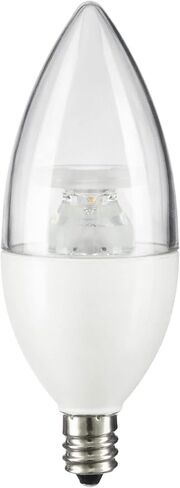 لمبة إضاءة Sunlite 41639 LED B11 ذات طرف طوربيد شفاف، 4.5 واط (ما يعادل 40 واط) 300 لومن، قاعدة شمعدان E12، نجمة طاقة قابلة للتعتيم ومعتمدة من ETL، ضوء نهاري 5000 كلفن، 6 قطع in Saudi Arabia