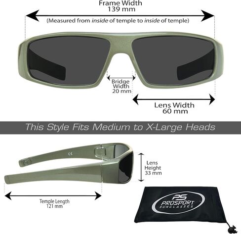 نظارات شمسية proSPORT FULL LENS READING Sun Readers للرجال مقاس كبير وواسع - ليست ثنائية in Kuwait