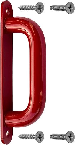 Heavy Duty Aluminum Door Handle, Sliding or Hinged Doors, 7 inches Flanged Mount, Indoor or Outdoor, Corrosion Resistant Weather Proof Robust Design (Silver - Matte Anodized) in Saudi Arabia