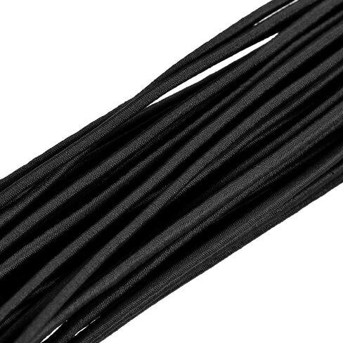 MECCANIXITY 98 Yards(90m) Elastic Cord Bracelets Stretchy String 2mm Black for Jewelry, Bracelets, Necklaces, Beading, Sewing, Crafts in Saudi Arabia