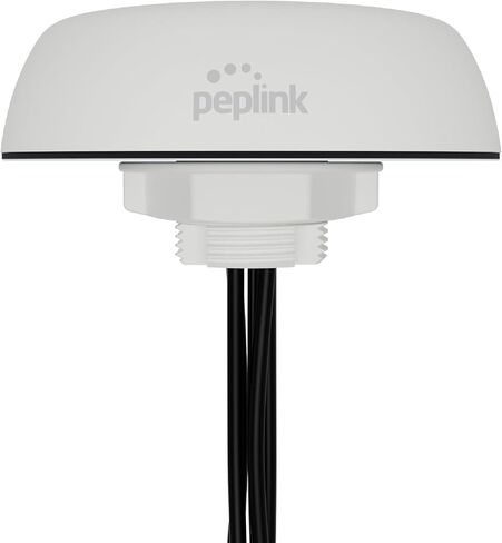 Peplink Cellular and WiFi Antenna Mobility 40G | 5G/LTE Ready 4x4 MIMO Multi Band External Router Computer Networking Antenna System with GPS receiver | Robust IP68 Rating | QMA Connector, Black in Saudi Arabia