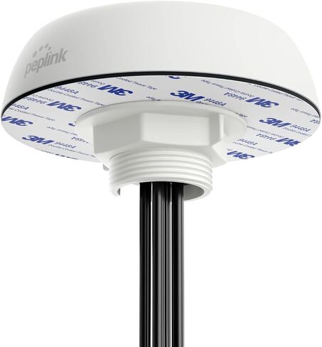 Peplink Cellular and WiFi Antenna Mobility 40G | 5G/LTE Ready 4x4 MIMO Multi Band External Router Computer Networking Antenna System with GPS receiver | Robust IP68 Rating | QMA Connector, Black in Saudi Arabia