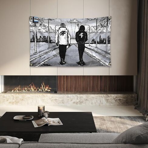 BbteK Lill Rapper 3x5 FT Music Tapestry Album Cover Poster Babys Tapestries Room Decor Poster With 4 Brass Grommets (b-16) in Saudi Arabia