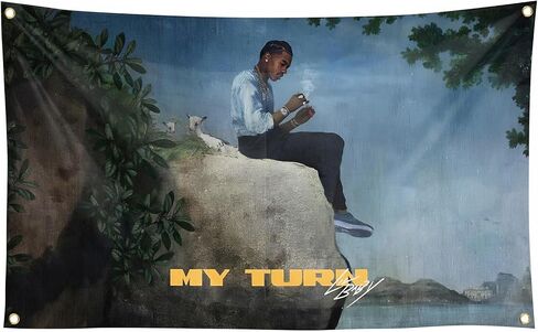 BbteK Lill Rapper 3x5 FT Music Tapestry Album Cover Poster Babys Tapestries Room Decor Poster With 4 Brass Grommets (b-16) in Saudi Arabia