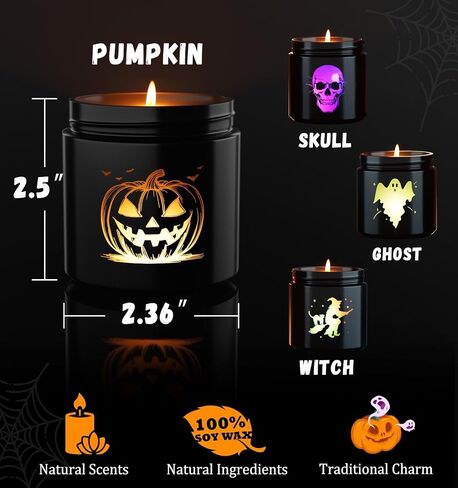 Merry Christmas Candle with Warmer LED, Merry Christmas Decor Winter Candle with Apple Spice Scent, Apple Candle Over 40 Hours of Burn Time, Gift for Christmas Decorations Indoor, 100% Soy Wax,Black in Saudi Arabia