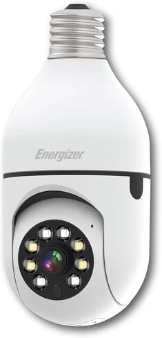 Energizer Connect Smart 1080p HD Outdoor Security Socket Camera with Siren Alarm, Remote Access, Motion Alerts, 2 Way Audio and Night Vision, Black in Saudi Arabia