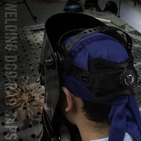 YESWELDER Welding Cap, Flame-Resistant Protective Welders Cap, Black Welding Hat for Men and Women, Doo Rag Bandana Hat (2Pcs) in Saudi Arabia