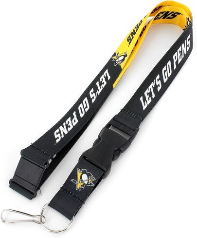 NHL Slogan Lanyard - Safety Breakaway Neck Lanyard - ID Badge Holder in Saudi Arabia