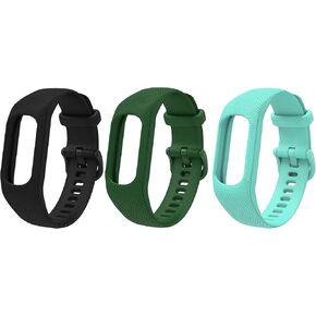 3-Pack Bands Compatible with Garmin Vivosmart 5 Straps, All-in-one Replacement Band Wristbands for Garmin vivosmart 5 Women Men