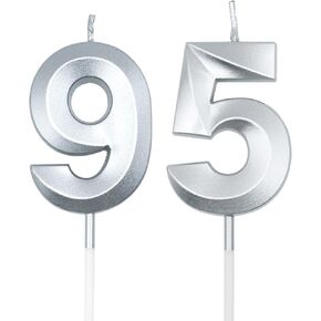 شموع عيد الميلاد 95 و59 من الشمبانيا الذهبية للكعك، رقم 95 59 شمعة كعكة كب كيك لتزيين حفلات أعياد الميلاد in Kuwait