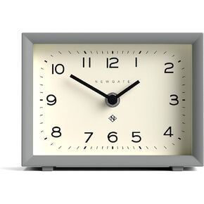 NEWGATE® 'Henry' Mantel Clock - Contemporary Rectangular Design-led Clock in Orange, Ideal for desks, Tables, shelfs, and Bedside