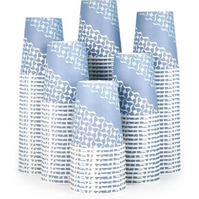 MUCHII 16 oz Paper Coffee Cups, Disposable Paper Cups 210 Count, Disposable Paper Cups for Hot Beverage, Paper Drinking Cups Big for Home use, Office, Restaurant and Events