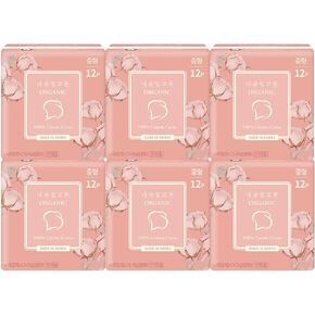 [NaturalCotton] Signature Organic Slim Large, ECOCERT Organic Cotton Pads with Wings, Reliable Protection and Absorbency for Periods, 11 Inches, (Large, 10 Count, 6 Packs)