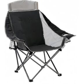 SUNNYFEEL Oversized Folding Camping Chair, Portable Chairs for Outdoor Patio Garden Lawn, Padded Sofa for Adults (2 Pack)
