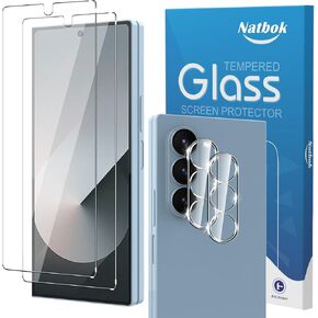 2+2 Pack for Samsung Galaxy A25 5G Screen Protector with Camera Lens Protector,Full Coverage 9H Tempered Glass Film,HD Clear Scratch Resistant,Bubble-Free for Samsung A25 5G Screen Protector