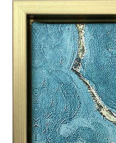Wieco Art Almond Blossom حديث مؤطر الأزهار جيكلي قماش يطبع بواسطة فان جوخ اللوحات الزيتية الشهيرة استنساخ صور الزهور على قماش جدار الفن جاهز للتعليق لغرفة النوم ديكورات المنزل in Kuwait