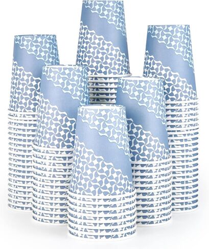 MUCHII 16 oz Paper Coffee Cups, Disposable Paper Cups 210 Count, Disposable Paper Cups for Hot Beverage, Paper Drinking Cups Big for Home use, Office, Restaurant and Events in Saudi Arabia