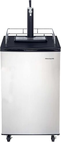 Frigidaire EFRB200 6.1 Cu Ft Stainless Steel Kegerator Beer Bar, XL, White in Saudi Arabia