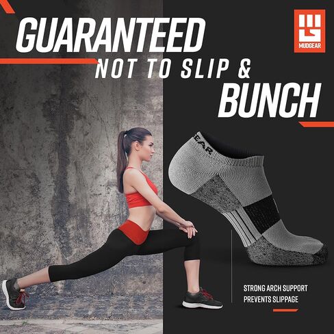 No Show Socks - Moisture Wicking Athletic Socks for Running, Rucking, Racing, Hiking, Workout - 2 Pack in Kuwait