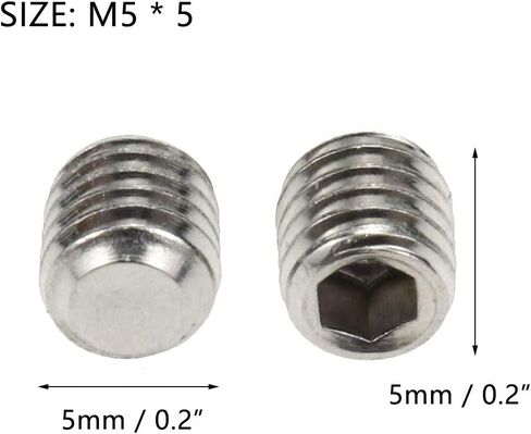 Sscon 100 قطعة M6x16mm الداخلية مجموعة مقابس سداسية نكش مسامير 201 الفولاذ المقاوم للصدأ شقة نقطة مجموعة المسمار in Kuwait