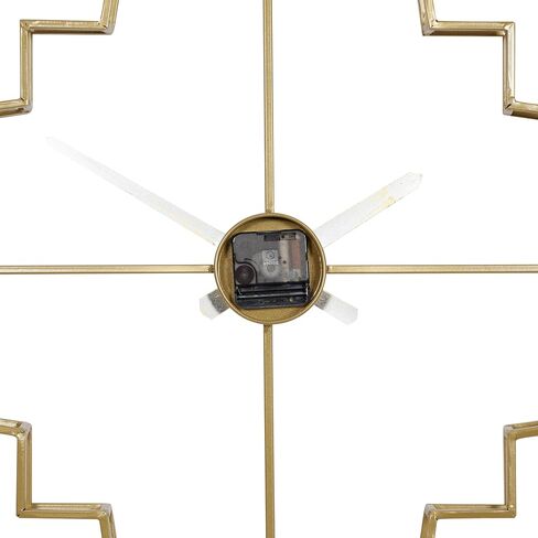 CosmoLiving by Cosmopolitan Metal Open Frame Quatrefoil Wall Clock, 24" x 3" x 24", Black in Saudi Arabia
