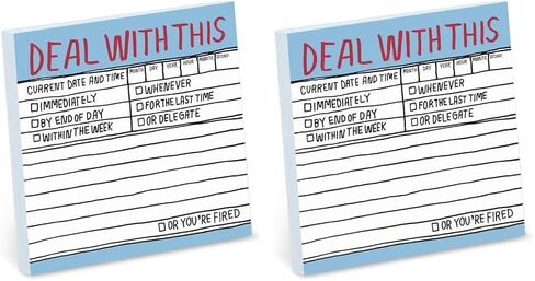 1-Count Knock Knock Deal With This Hand-Lettered Sticky Notes, 3 x 3-inches in Saudi Arabia