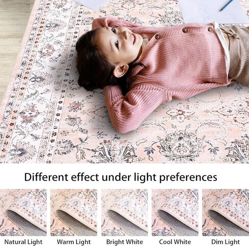 Hallway Runner Rug Vintage Floral Distressed Washable Runner Rug Entryway Area Rug Non-Slip Retro Medallion Floor Carpet Indoor Entrance Rug for Living Room Kitchen, Black/Grey, 2' x 6' in Saudi Arabia