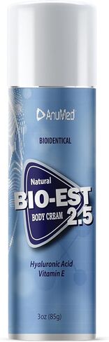 ANUMED - Natural Bioidentical Bi-EST 5.0 Estrogen Menopause Relief Cream with Hyaluronic Acid, Vitamin E, Essential Oils & Herbs, Shea Butter, Magnesium, Aloe Vera, Olive Oil, Non-GMO for Women (3oz) in Saudi Arabia